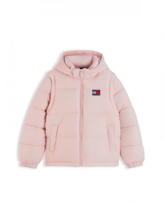 Foto van product TOMMY HILFIGER Winterjas 'Heritage' marine / oudroze / rood / wit