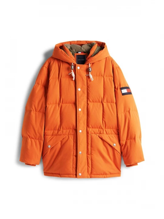 Foto van product TOMMY HILFIGER Winterparka oranje / rood / zwart / wit