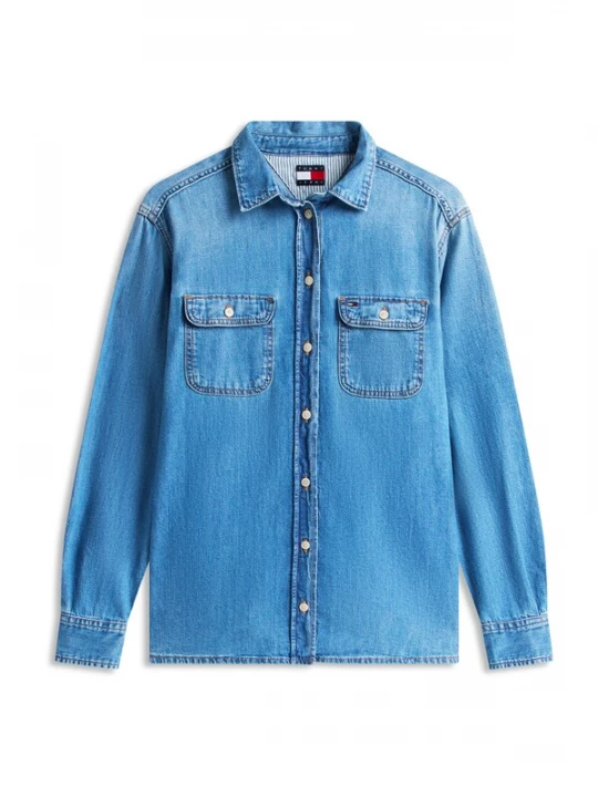 Foto van product Tommy Jeans Blouse blauw denim