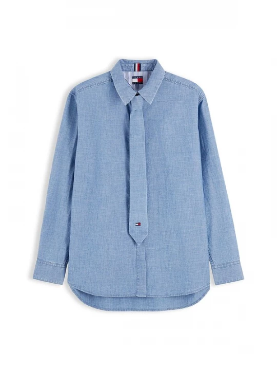 Foto van product Tommy Jeans Blouse 'Chambray' blauw denim