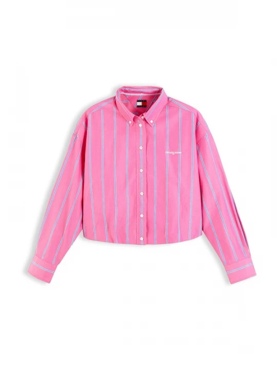 Foto van product Tommy Jeans Blouse hemelsblauw / pink / wit
