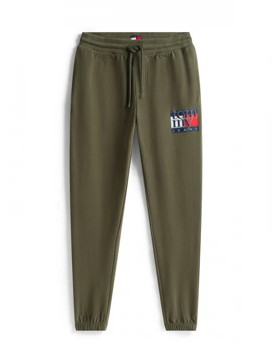 Foto van product Tommy Jeans Broek kaki / rood / wit