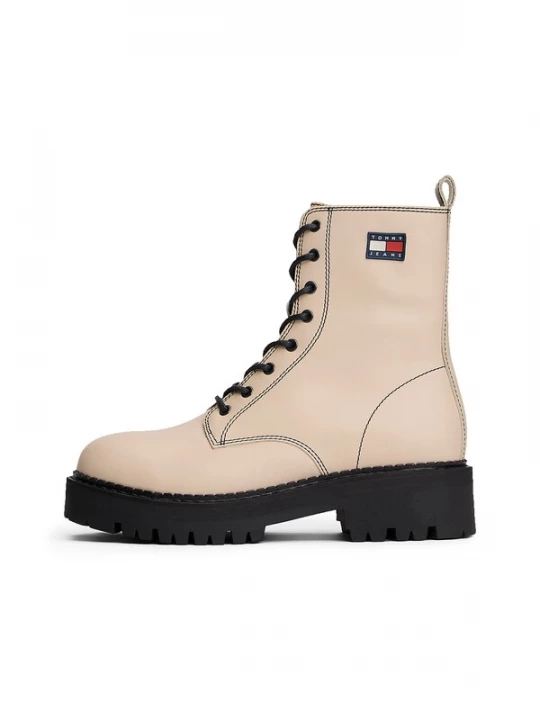 Foto van product Tommy Jeans Enkellaarsjes beige
