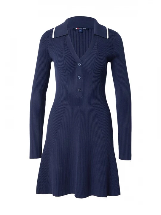 Foto van product Tommy Jeans Gebreide jurk marine