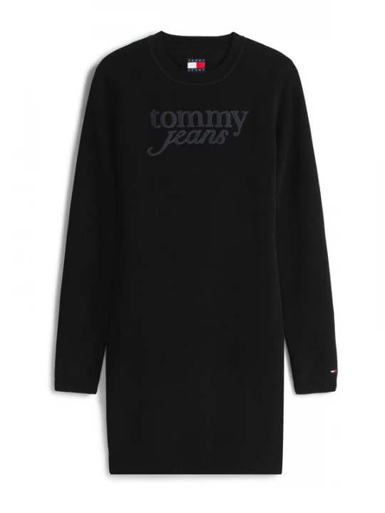 Foto van product Tommy Jeans Gebreide jurk zwart
