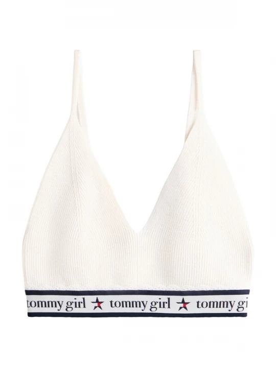 Foto van product Tommy Jeans Gebreide top crème / zwart