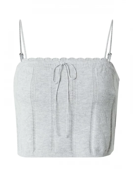Foto van product Tommy Jeans Gebreide top grijs gemêleerd