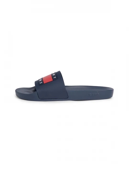 Foto van product Tommy Jeans Muiltjes 'Essential' marine / vuurrood / wit