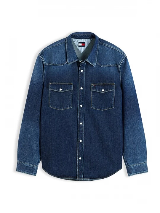 Foto van product Tommy Jeans Overhemd blauw denim