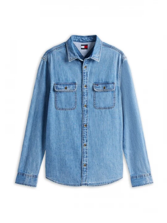 Foto van product Tommy Jeans Overhemd blauw denim