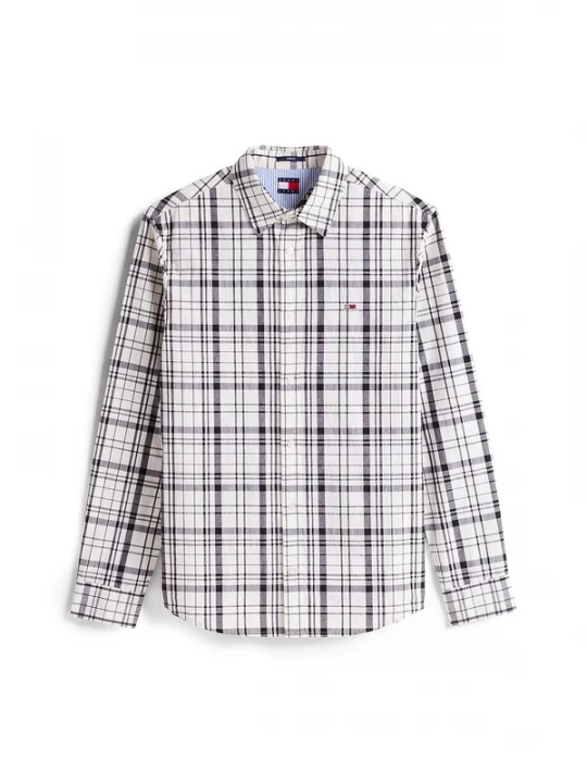 Foto van product Tommy Jeans Overhemd donkergrijs / zwart / wit