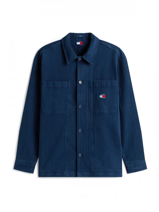Foto van product Tommy Jeans Overhemd 'ESSENTIAL' navy / rood / wit