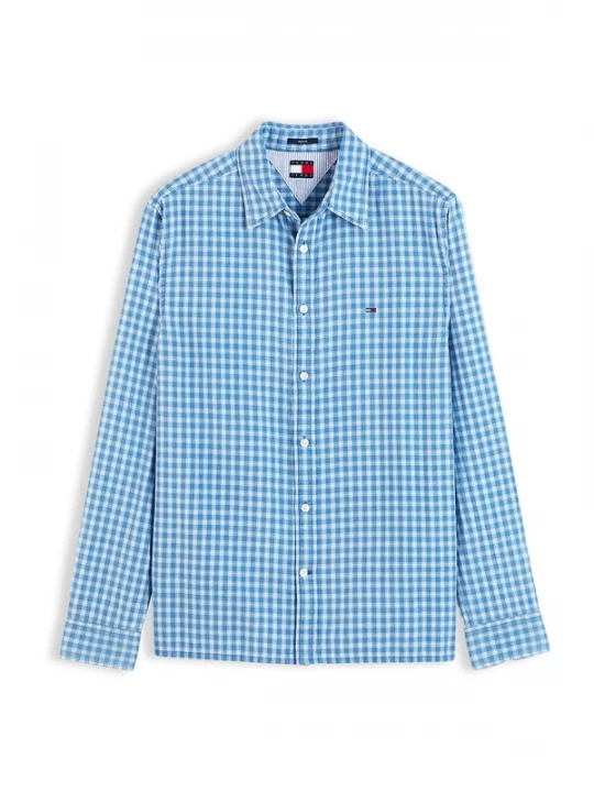 Foto van product Tommy Jeans Overhemd hemelsblauw / wit