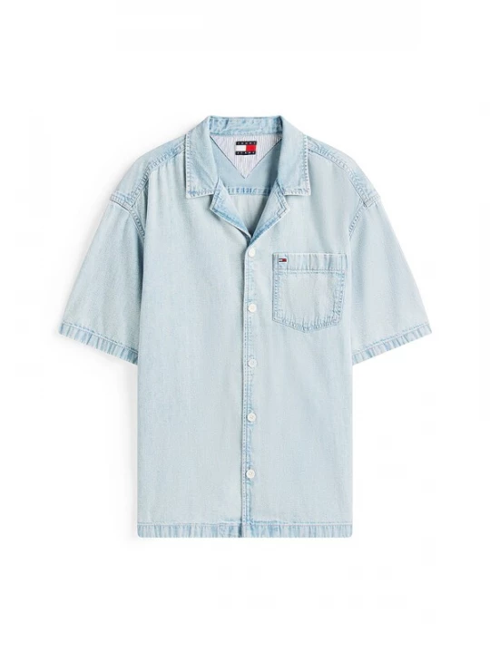 Foto van product Tommy Jeans Overhemd lichtblauw
