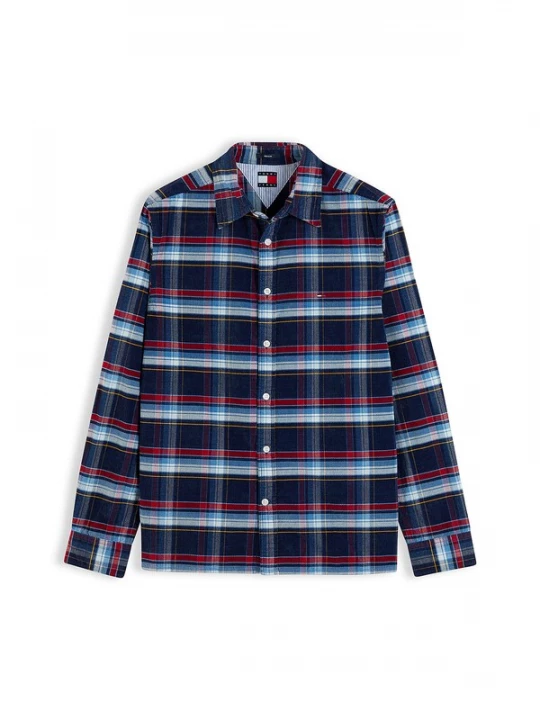 Foto van product Tommy Jeans Overhemd lichtblauw / donkerblauw / rood