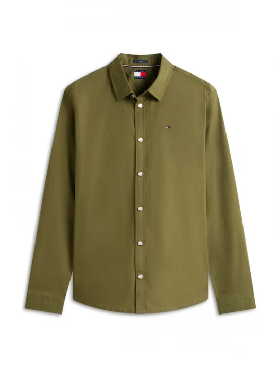 Foto van product Tommy Jeans Overhemd olijfgroen