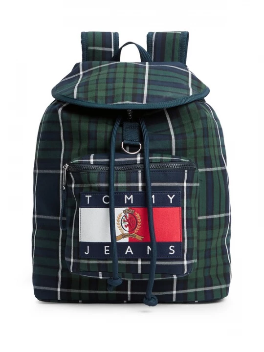 Foto van product Tommy Jeans Rugzak 'Archive Flag Badge' navy / donkergroen