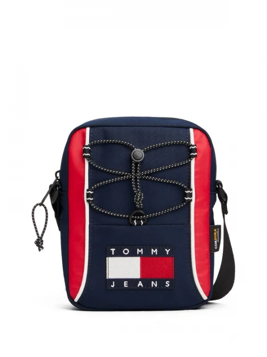 Foto van product Tommy Jeans Schoudertas 'Archive' navy / rood / wit