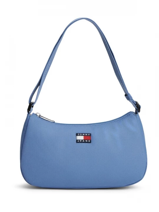 Foto van product Tommy Jeans Schoudertas 'ESS DAILY' navy / hemelsblauw / kersrood / wit