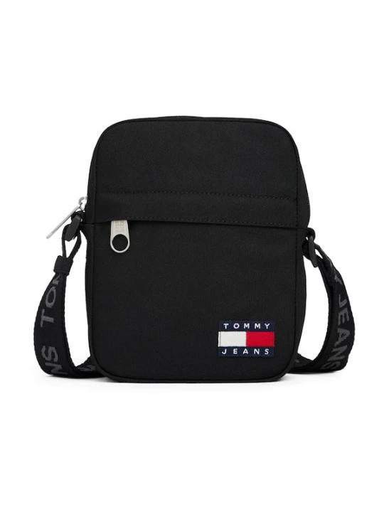 Foto van product Tommy Jeans Schoudertas 'Essential Flag Badge' zwart
