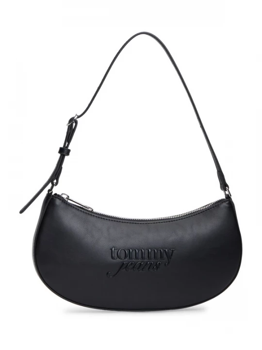 Foto van product Tommy Jeans Schoudertas 'Essential Tonal Logo Shoulder' zwart