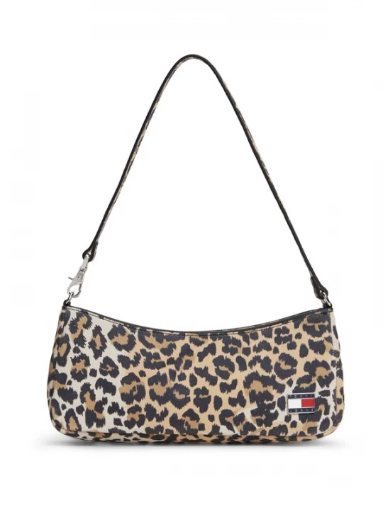 Foto van product Tommy Jeans Schoudertas lichtbeige / brokaat / zwart / wit