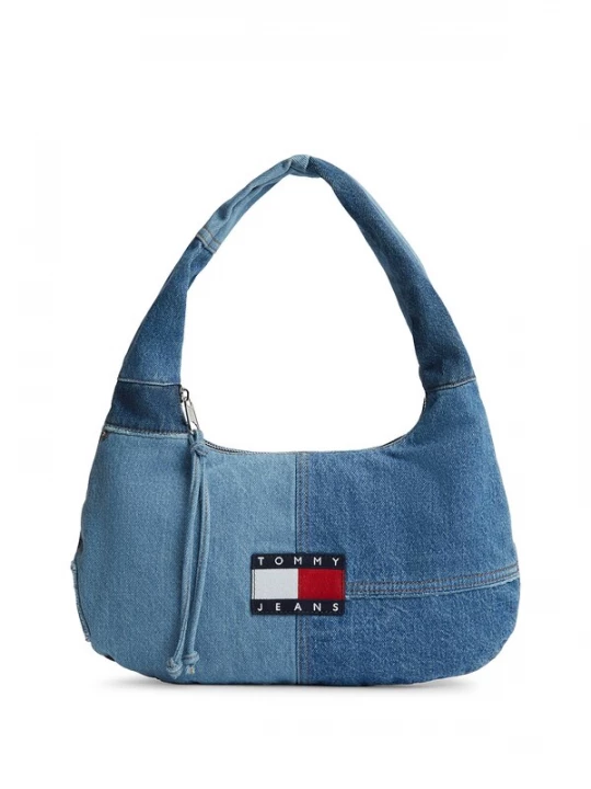 Foto van product Tommy Jeans Schoudertas lichtblauw / rood / wit