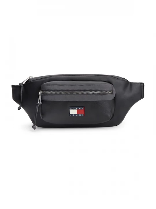 Foto van product Tommy Jeans Schoudertas 'Rubberised Logo' zwart