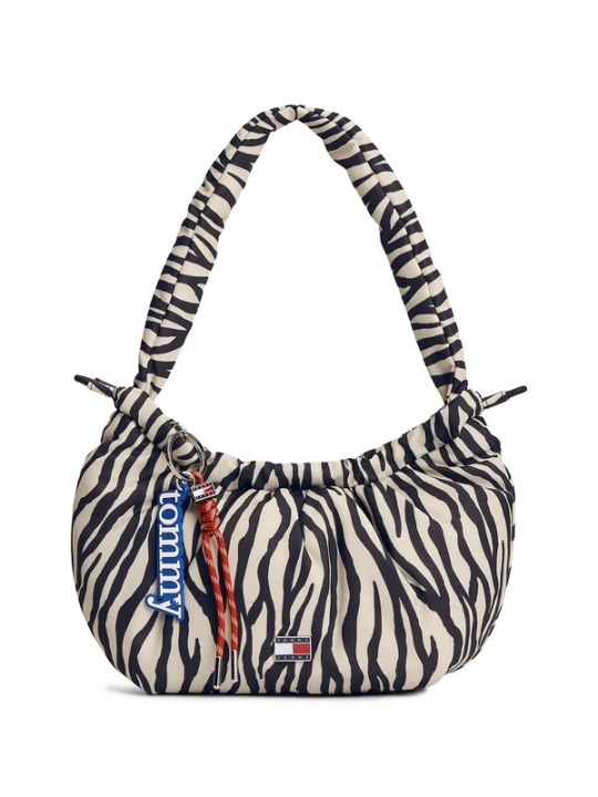 Foto van product Tommy Jeans Schoudertas zwart / offwhite