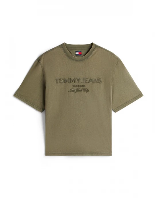Foto van product Tommy Jeans Shirt '90S NEW CLASSICS' olijfgroen