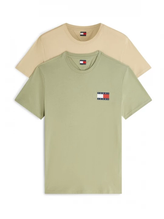 Foto van product Tommy Jeans Shirt beige / navy / pastelgroen / rood