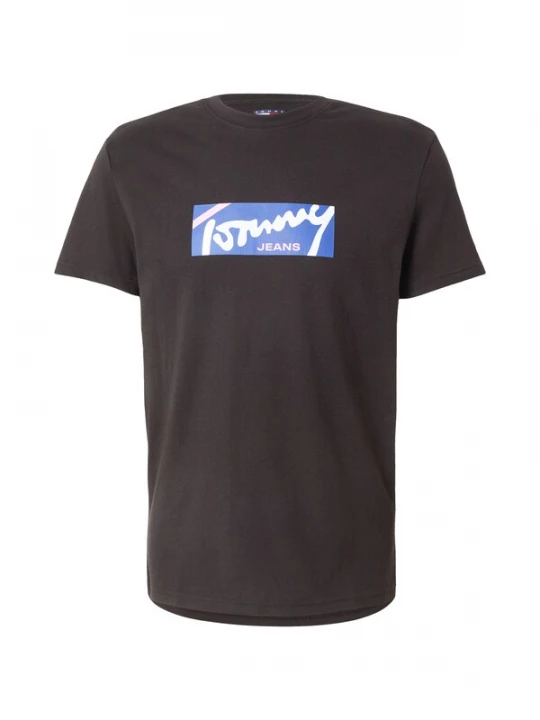 Foto van product Tommy Jeans Shirt blauw / rosa / zwart / wit