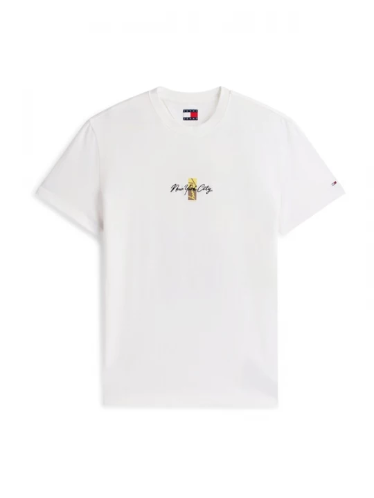 Foto van product Tommy Jeans Shirt bruin / geel / zwart / wit