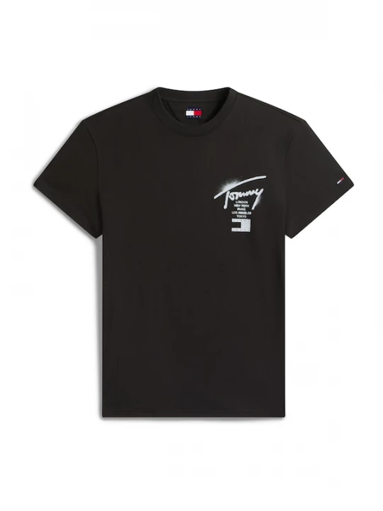 Foto van product Tommy Jeans Shirt 'CITY' pastelblauw / zwart