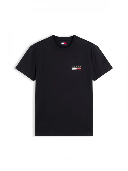 Foto van product Tommy Jeans Shirt 'DNA' knalrood / zwart / wit