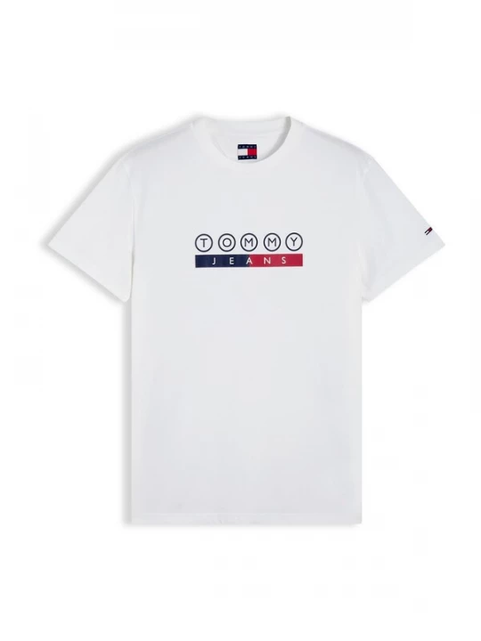 Foto van product Tommy Jeans Shirt 'DNA' navy / kersrood / wit