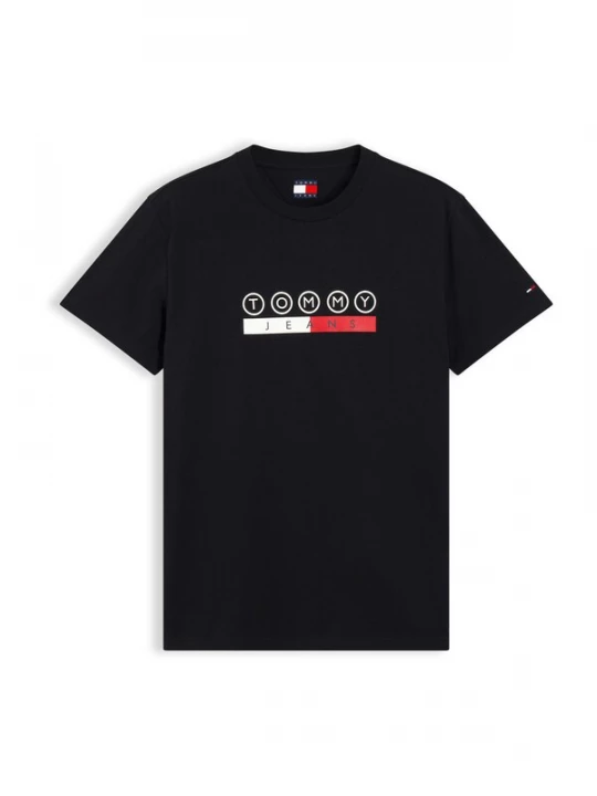 Foto van product Tommy Jeans Shirt 'DNA PLAY' rood / zwart / wit