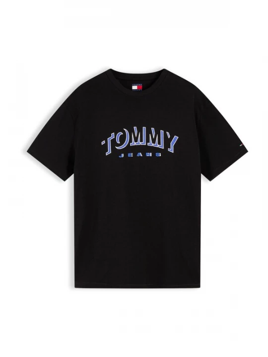 Foto van product Tommy Jeans Shirt 'DNA' violetblauw / zwart / wit
