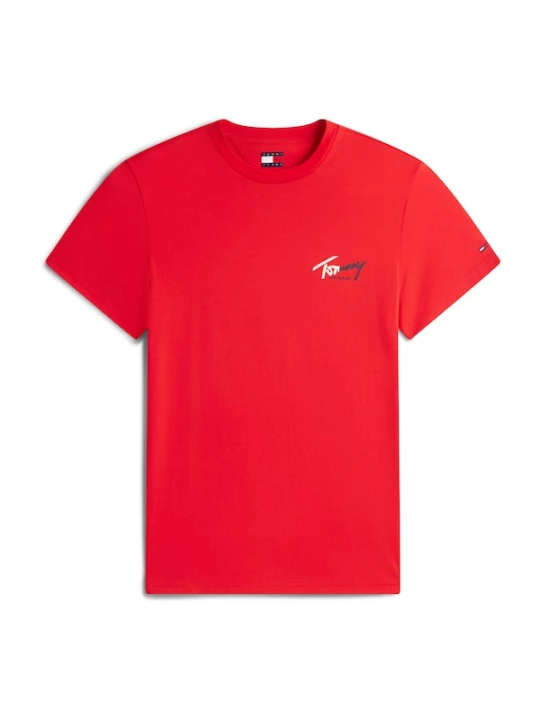 Foto van product Tommy Jeans Shirt donkergrijs / lichtrood / wit