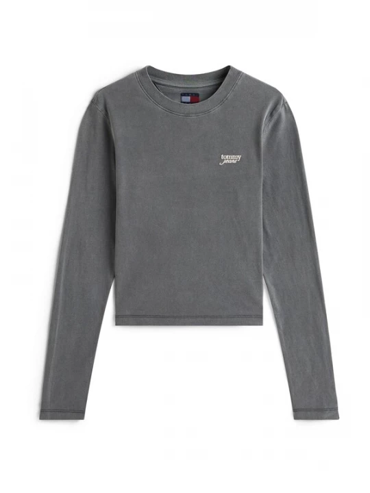 Foto van product Tommy Jeans Shirt donkergrijs / wit
