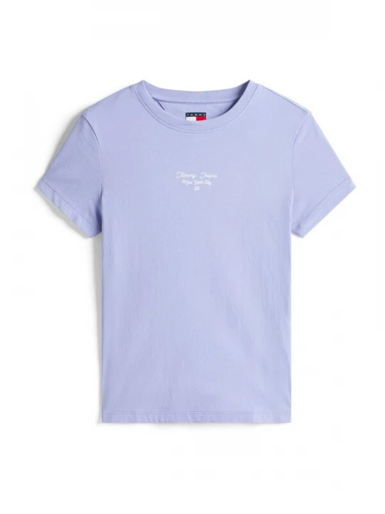 Foto van product Tommy Jeans Shirt 'Ess' duifblauw / wit