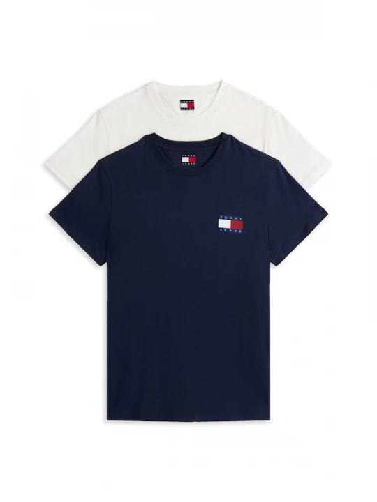 Foto van product Tommy Jeans Shirt 'Ess' nachtblauw / rood / wit
