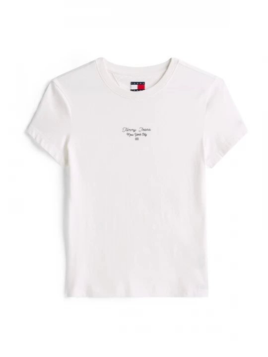 Foto van product Tommy Jeans Shirt 'Ess' nachtblauw / wit