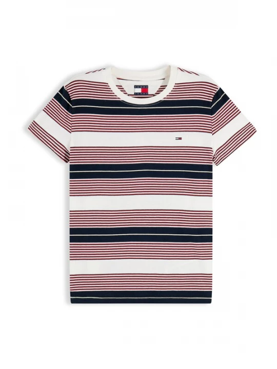 Foto van product Tommy Jeans Shirt 'ESS' navy / rood / wit