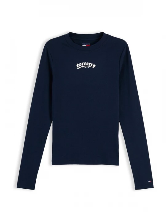 Foto van product Tommy Jeans Shirt 'ESS' navy / wit