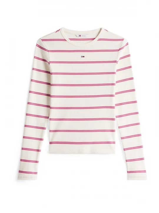 Foto van product Tommy Jeans Shirt 'Essential' lichtblauw / rood / wit