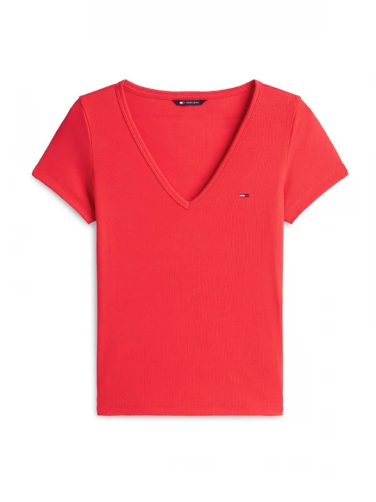Foto van product Tommy Jeans Shirt 'ESSENTIAL' lichtrood