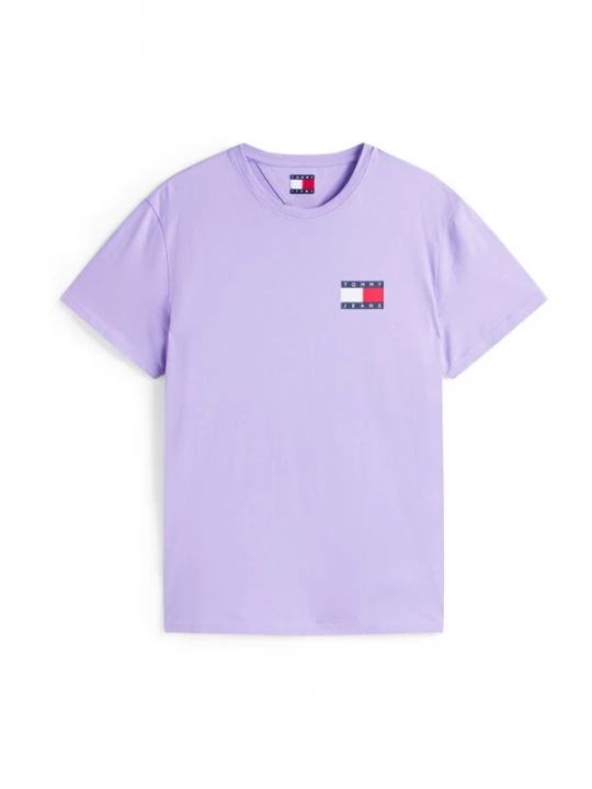 Foto van product Tommy Jeans Shirt 'ESSENTIAL' marine / lavendel / rood / wit