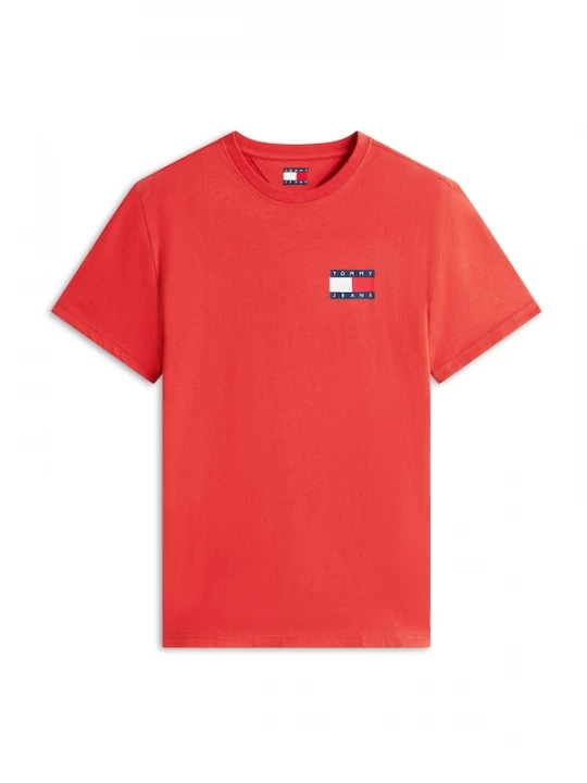 Foto van product Tommy Jeans Shirt 'ESSENTIAL' navy / lichtrood / wit