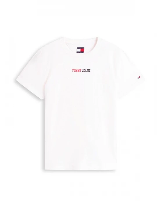 Foto van product Tommy Jeans Shirt 'ESSENTIAL' navy / pink / wit